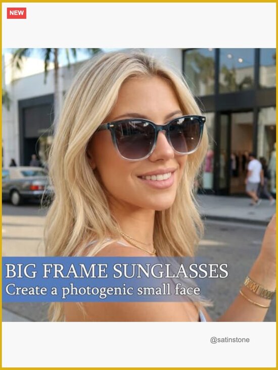 Polarized Square Sunglasses for Women UV400 Protection 2 Pack